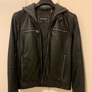 Guess men’s faux leather jacket